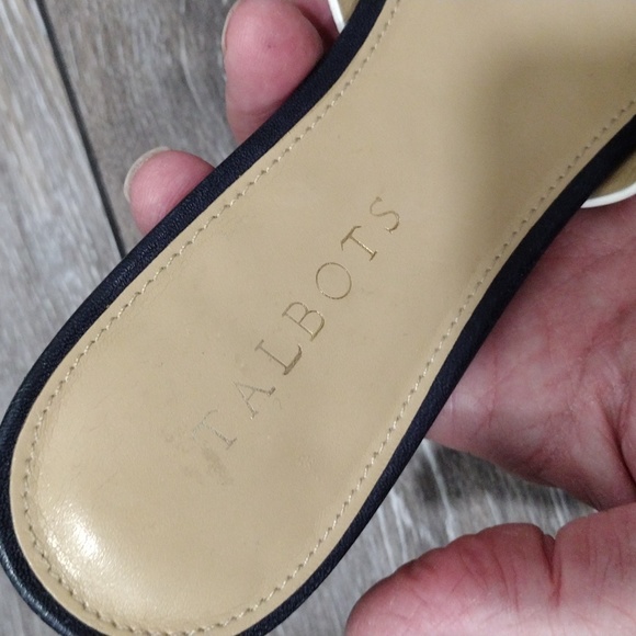 Talbots blue knot leather sandals. Size 7.5 - Picture 3 of 11